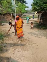 Musahar women Cleaning Campaign at Haripur of Sarlahi